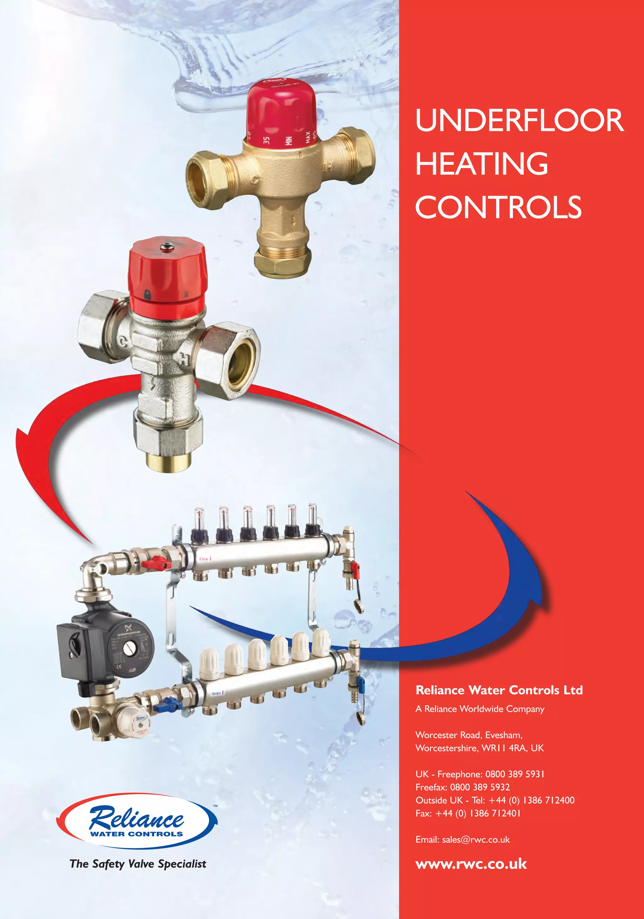 Heatguard UFH Thermostatic Mixing Valve - Spec Sheet | PDF
