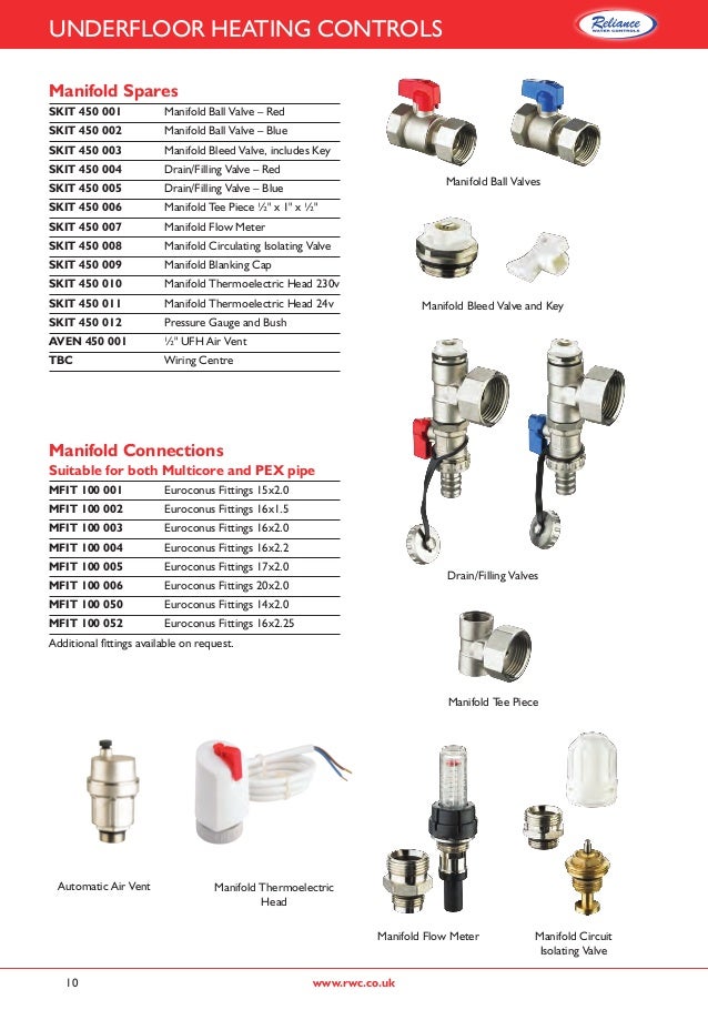 Heatguard UFH Thermostatic Mixing Valve Spec Sheet