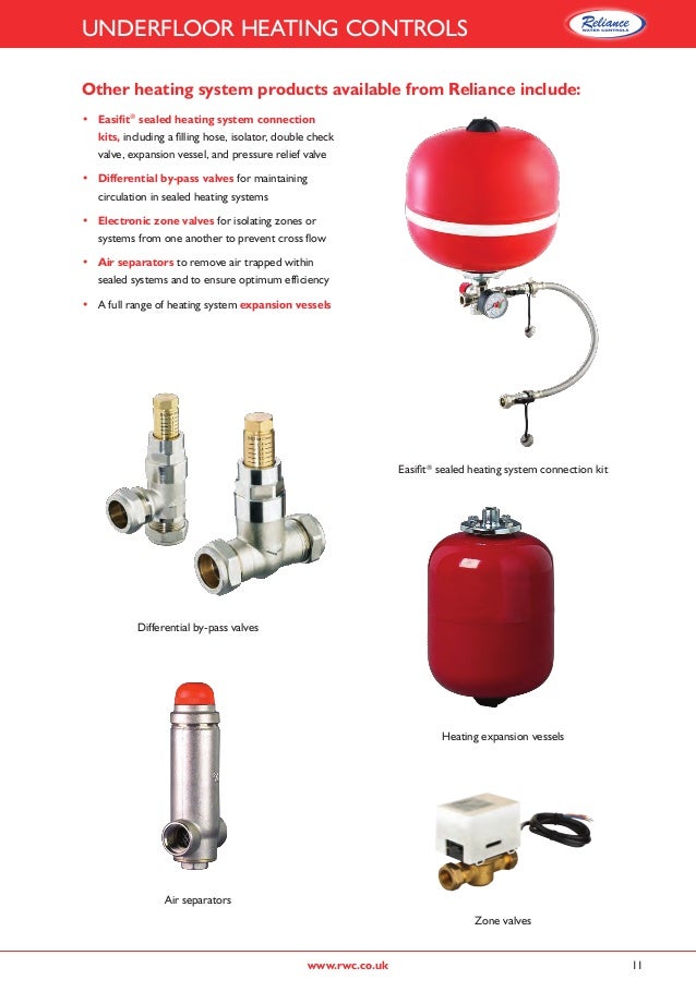 Heatguard UFH Thermostatic Mixing Valve Spec Sheet