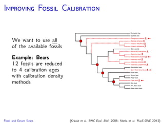 P N
“Except during the interlude of the [Modern] Synthesis,
there has been limited communication historically among the
disciplines of evolutionary biology, particularly between
students of evolutionary history (paleontologists and
systematists) and those of molecular, population, and
organismal biology. There has been increasing realization
that barriers between these subﬁelds must be overcome if a
complete theory of evolution and systematics is to be
forged.”.
Reaka-Kudla & Colwell: in Dudley (ed.), The Unity of Evolutionary Biology: Proceedings of the Fourth
International Congress of Systematic & Evolutionary Biology, Discorides Press, Portland, OR, p. 16. (1994)
Two Separate Fields, Same Goals
 