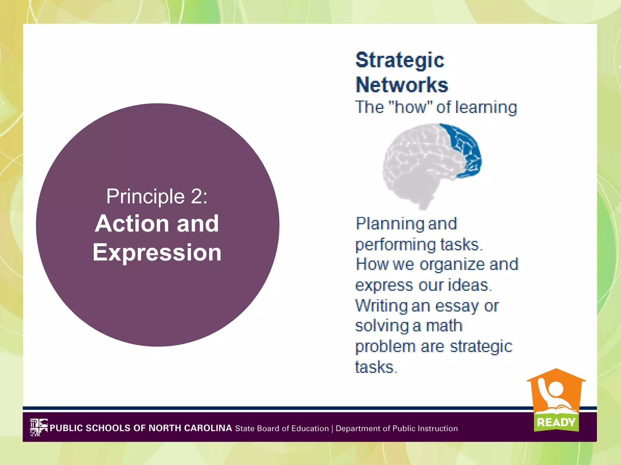 Principle 2:
Action and
Expression
 