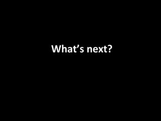 What’s next? Know the winning principles of a  social media strategy 1. LISTEN 2. TALK 3. ENERGIZE 