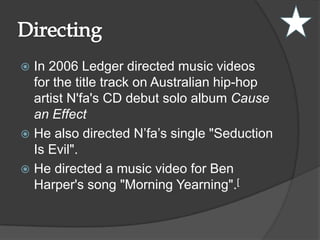 Heath ledger | PPT