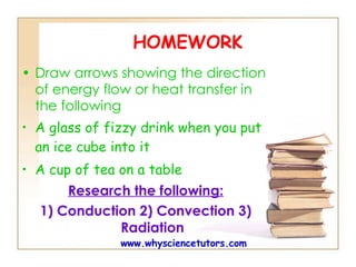 HEATING AND COOLING (TEMPERATURE AND THERMAL ENERGY) LESSON ONE | PPT