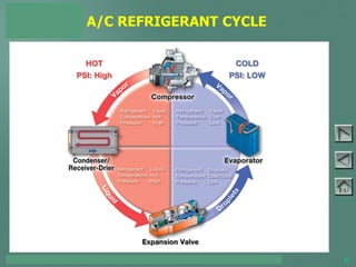 TOYOTA COURSE 752 – AIR CONDITIONING & CLIMATE CONTROL 31
A/C REFRIGERANT CYCLE
PAGE 3-24
 