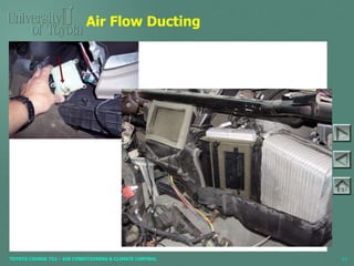 TOYOTA COURSE 752 – AIR CONDITIONING & CLIMATE CONTROL
Air Flow Ducting
64
 