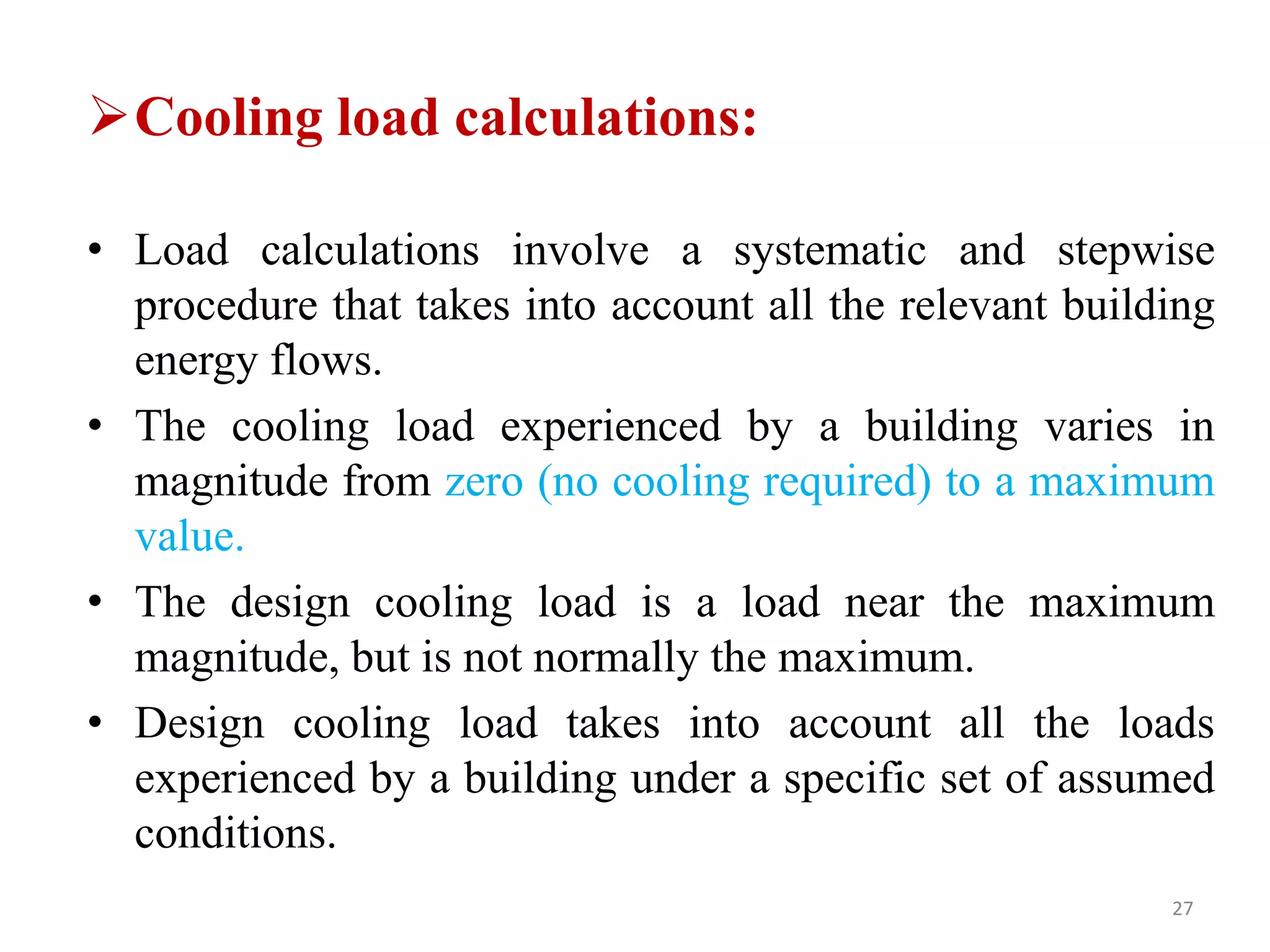 Heating and cooling load of a building | PPTX | Weather | Science