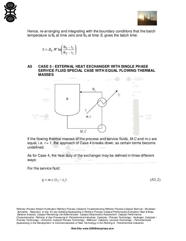 Heating and Cooling of Batch Processes