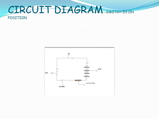 CIRCUIT DIAGRAM SWITCH IN ON
POSITION