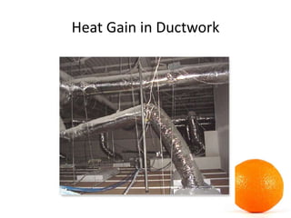 Heat Gain in Ductwork
 