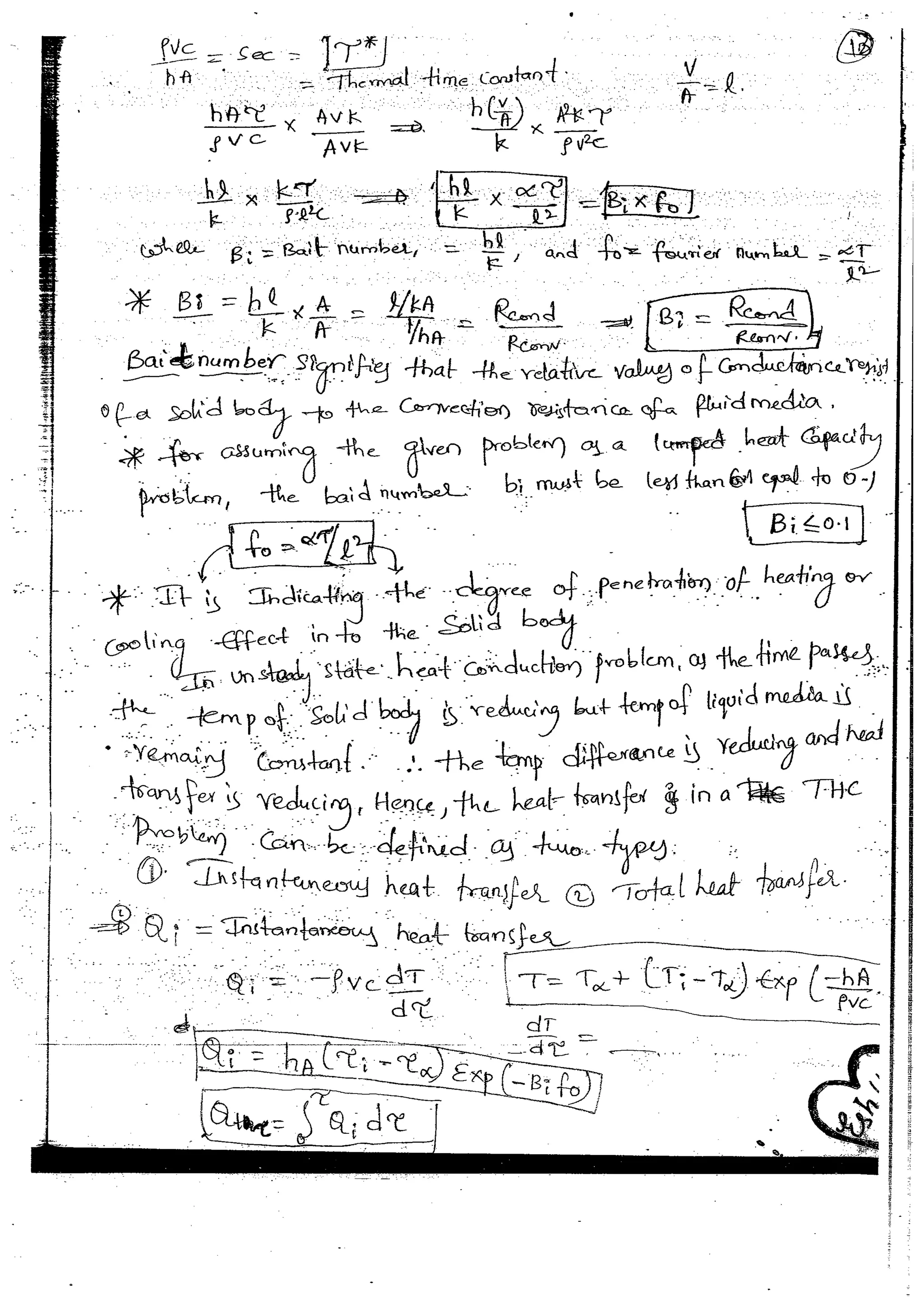Heat & Mass Transfer 4 (HMT) Mechanical Engineering Handwritten classes Notes (Study Materials) for IES PSUs GATE