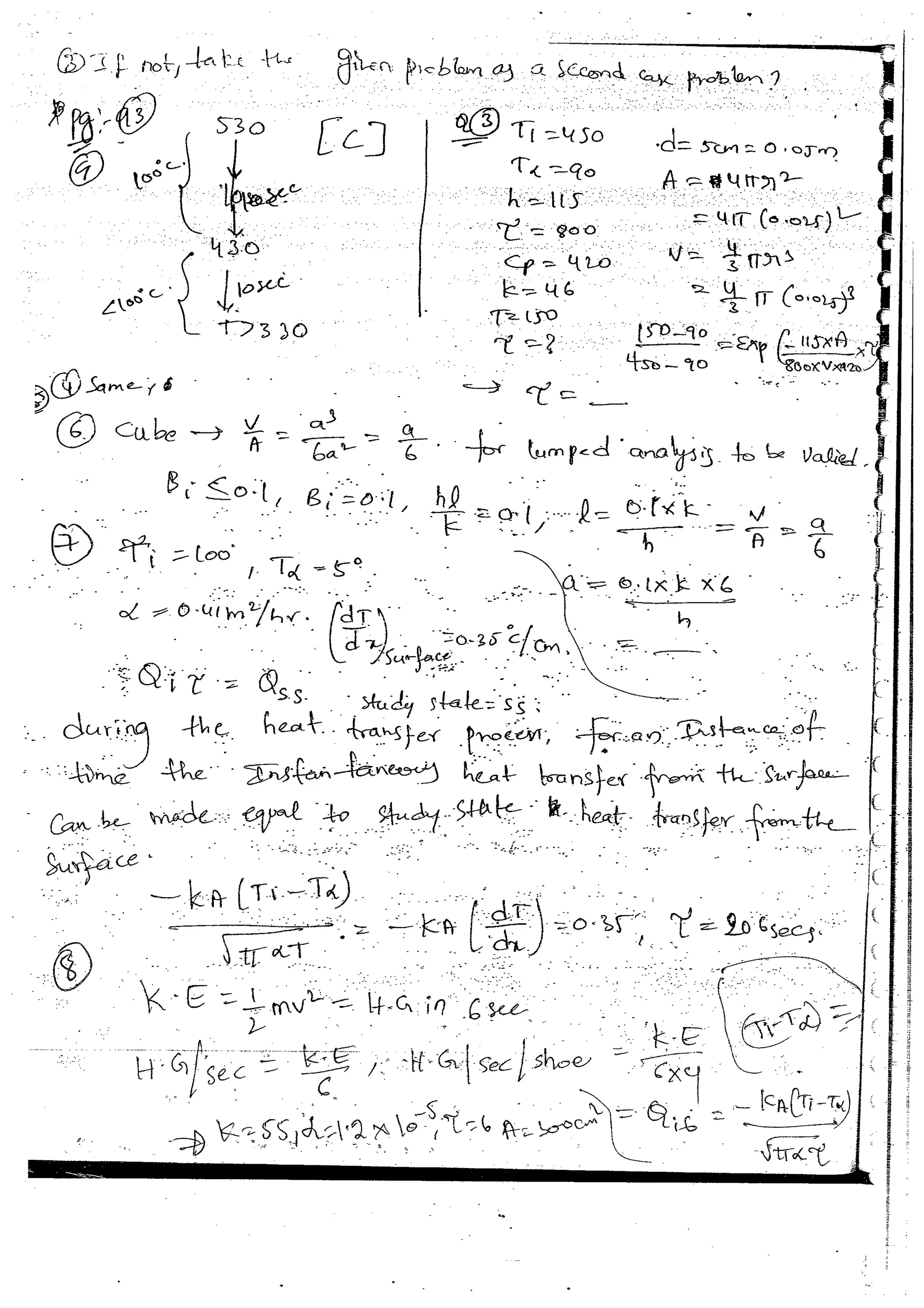 Heat & Mass Transfer 4 (HMT) Mechanical Engineering Handwritten classes Notes (Study Materials) for IES PSUs GATE