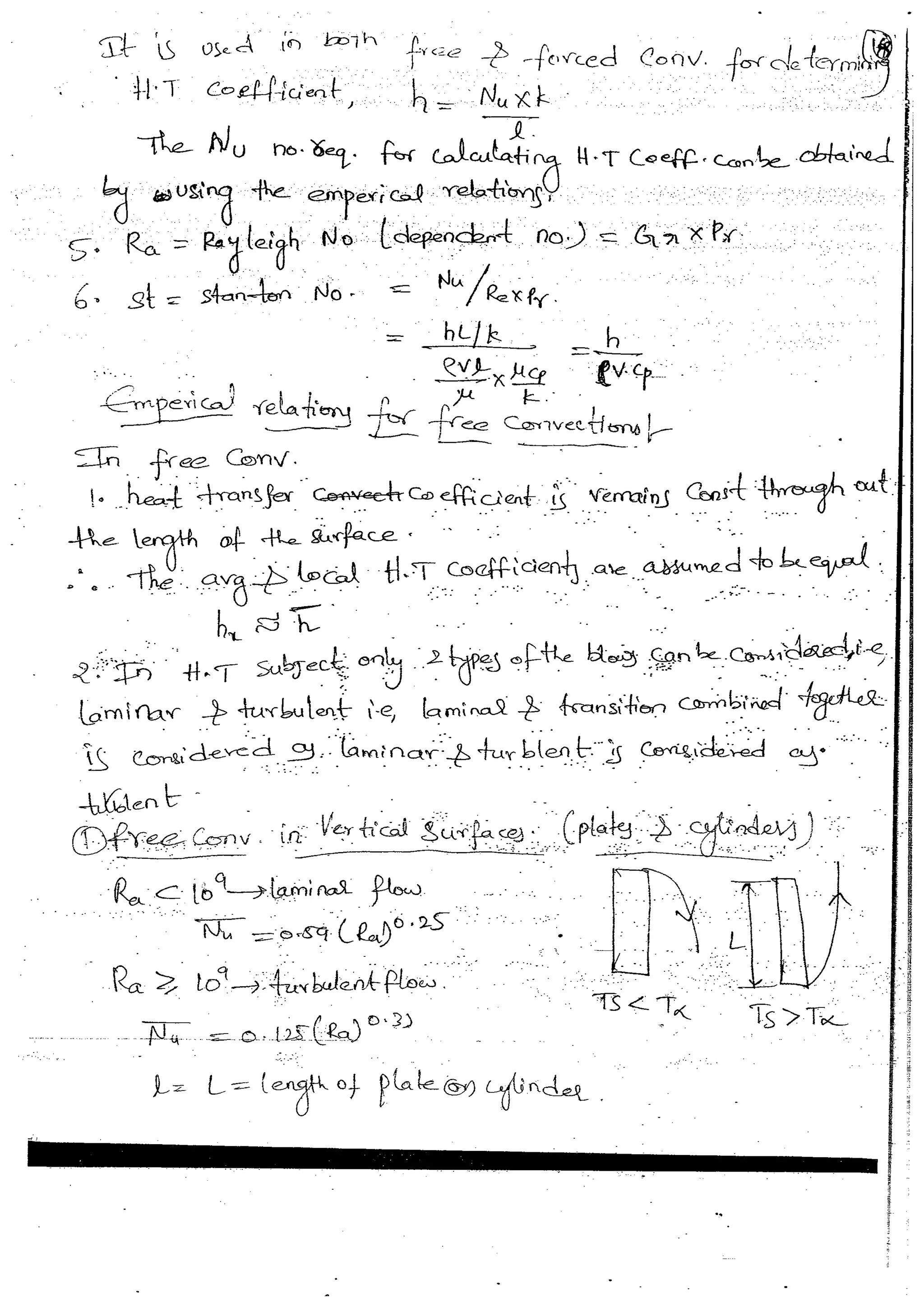 Heat & Mass Transfer 4 (HMT) Mechanical Engineering Handwritten classes Notes (Study Materials) for IES PSUs GATE