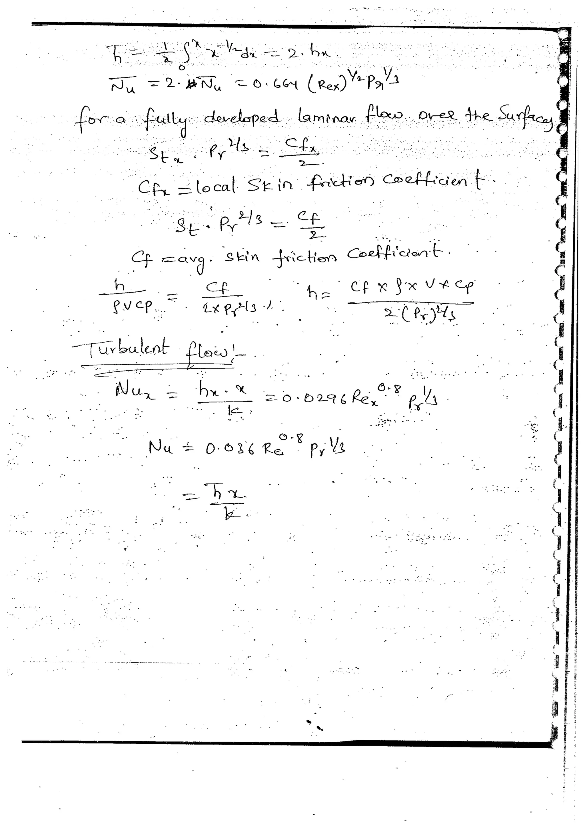 Heat & Mass Transfer 4 (HMT) Mechanical Engineering Handwritten classes Notes (Study Materials) for IES PSUs GATE