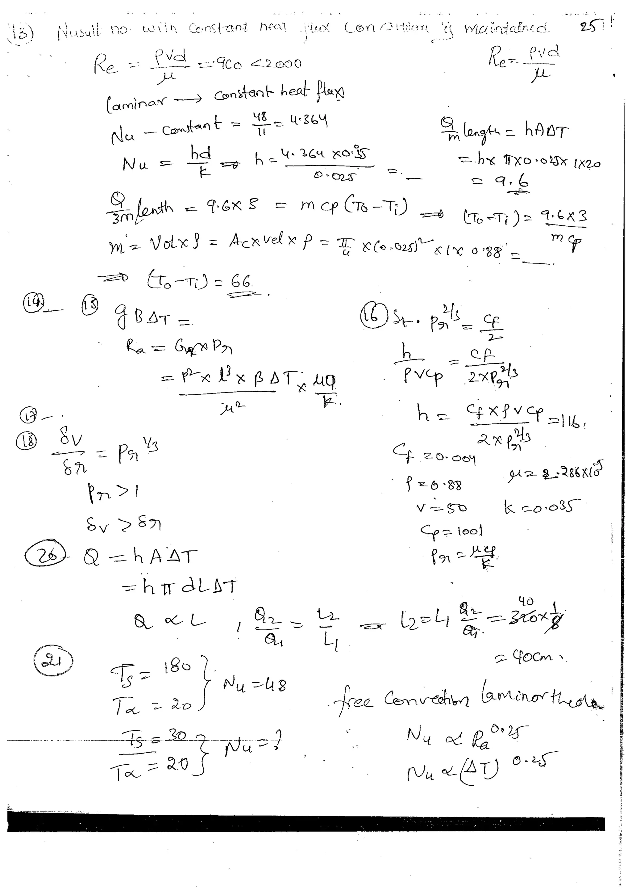 Heat & Mass Transfer 4 (HMT) Mechanical Engineering Handwritten classes Notes (Study Materials) for IES PSUs GATE