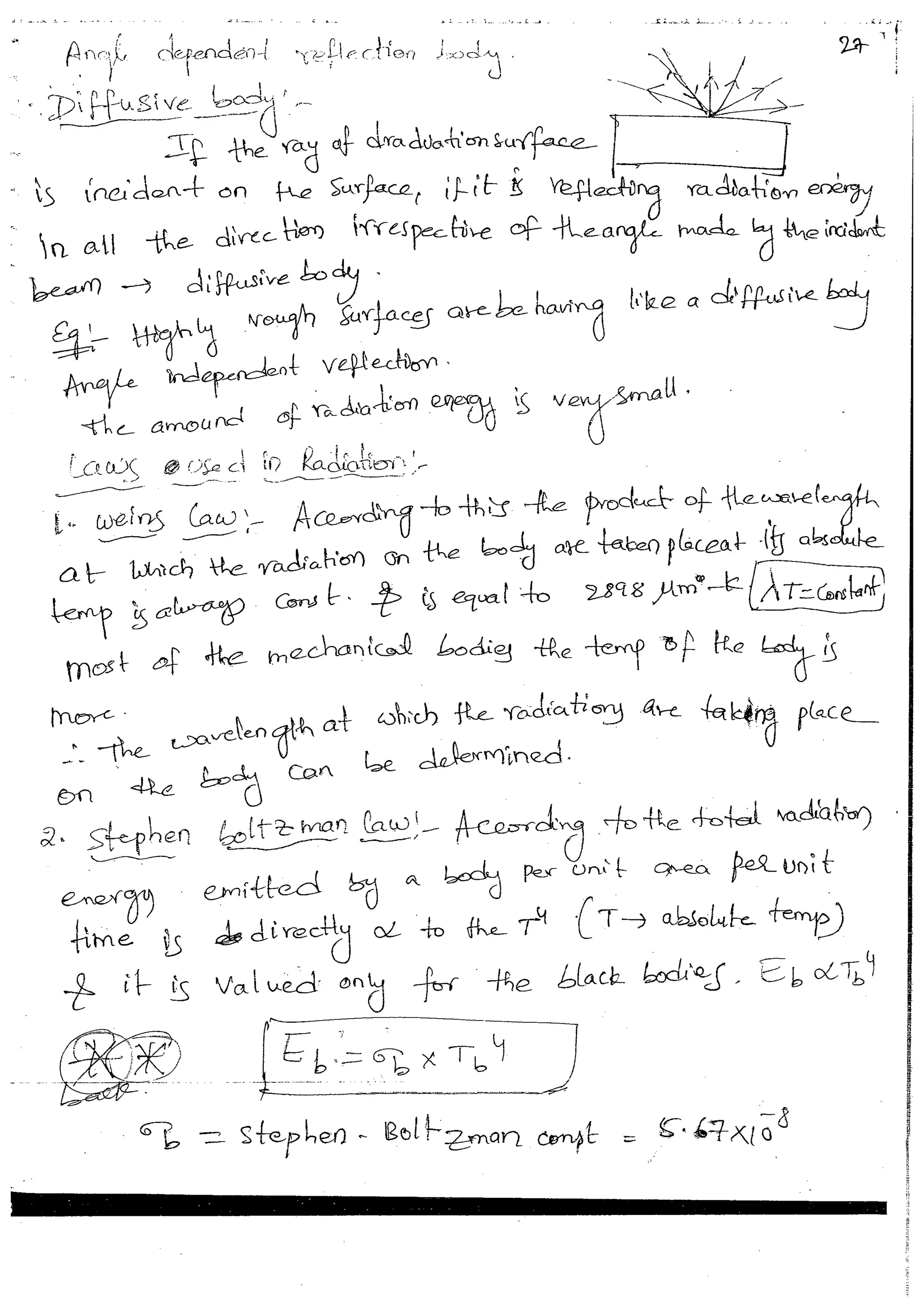 Heat & Mass Transfer 4 (HMT) Mechanical Engineering Handwritten classes Notes (Study Materials) for IES PSUs GATE