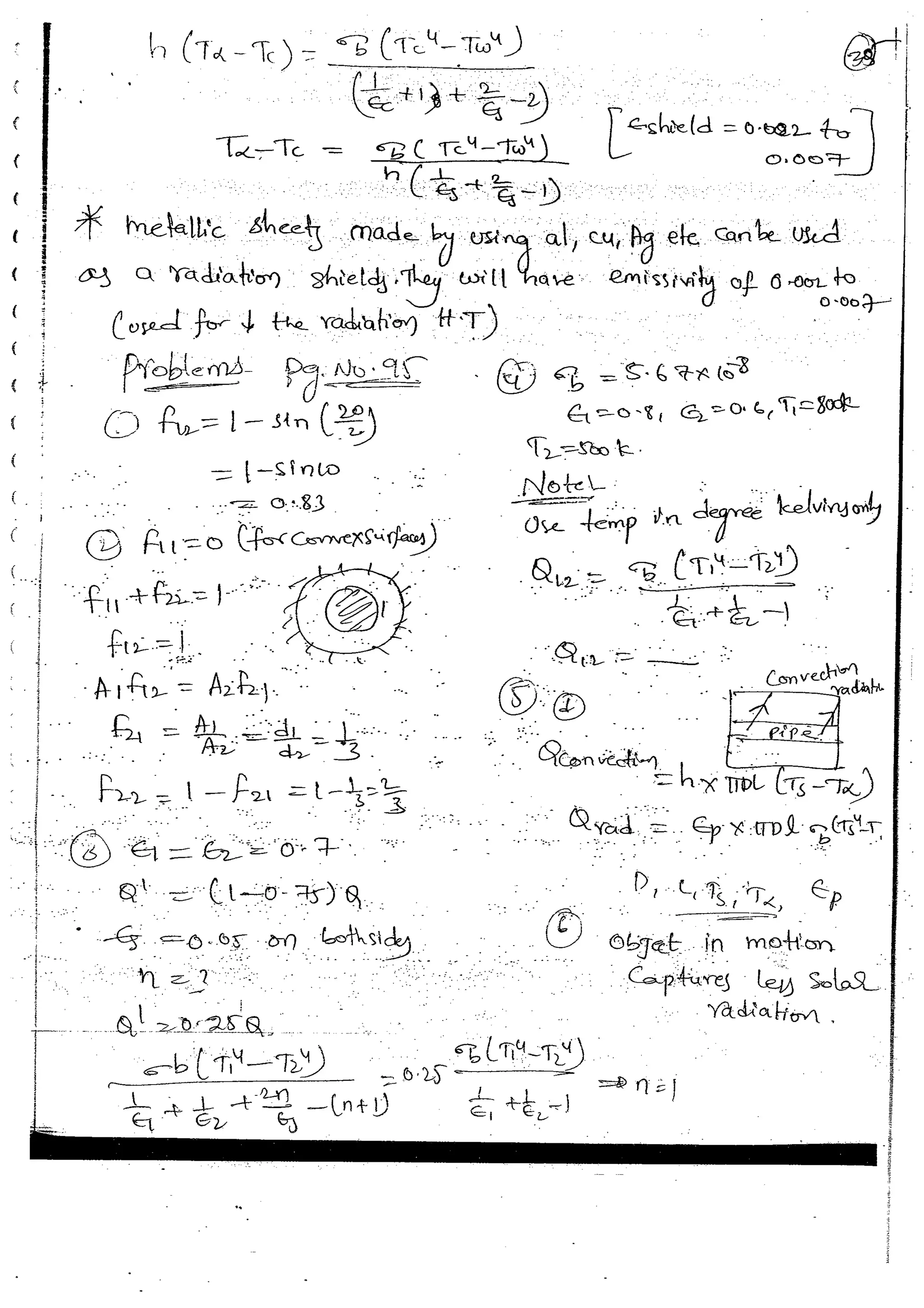 Heat & Mass Transfer 4 (HMT) Mechanical Engineering Handwritten classes Notes (Study Materials) for IES PSUs GATE