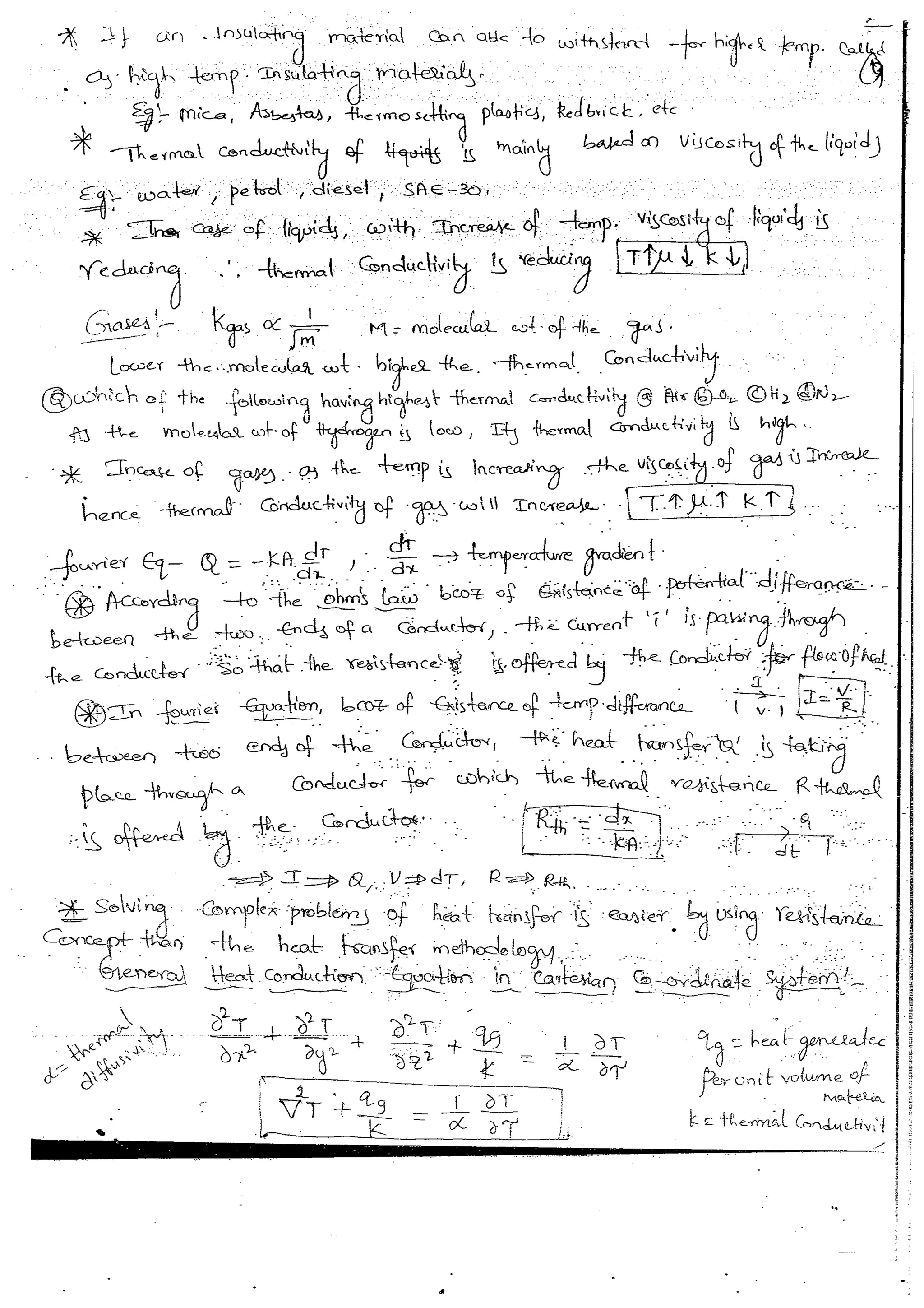 Heat & Mass Transfer 4 (HMT) Mechanical Engineering Handwritten classes Notes (Study Materials) for IES PSUs GATE