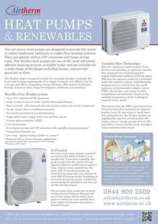 Heat pumps & Renewables