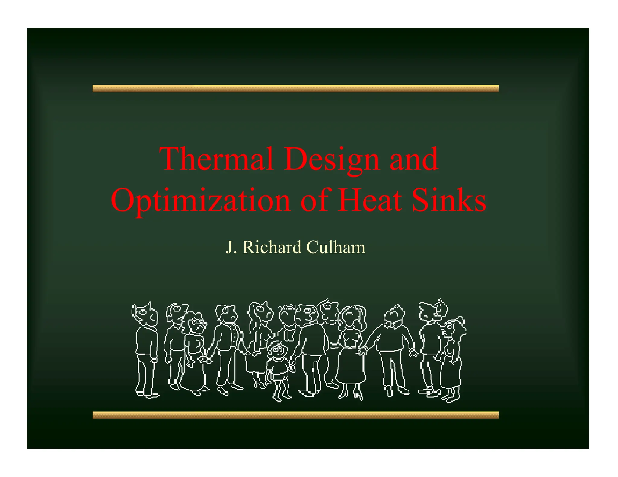 Thermal Design and Optimization of Heat Sinks | PDF
