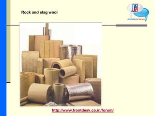 Heat & sound insulation | PPTX