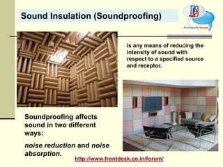 Heat & sound insulation | PPTX