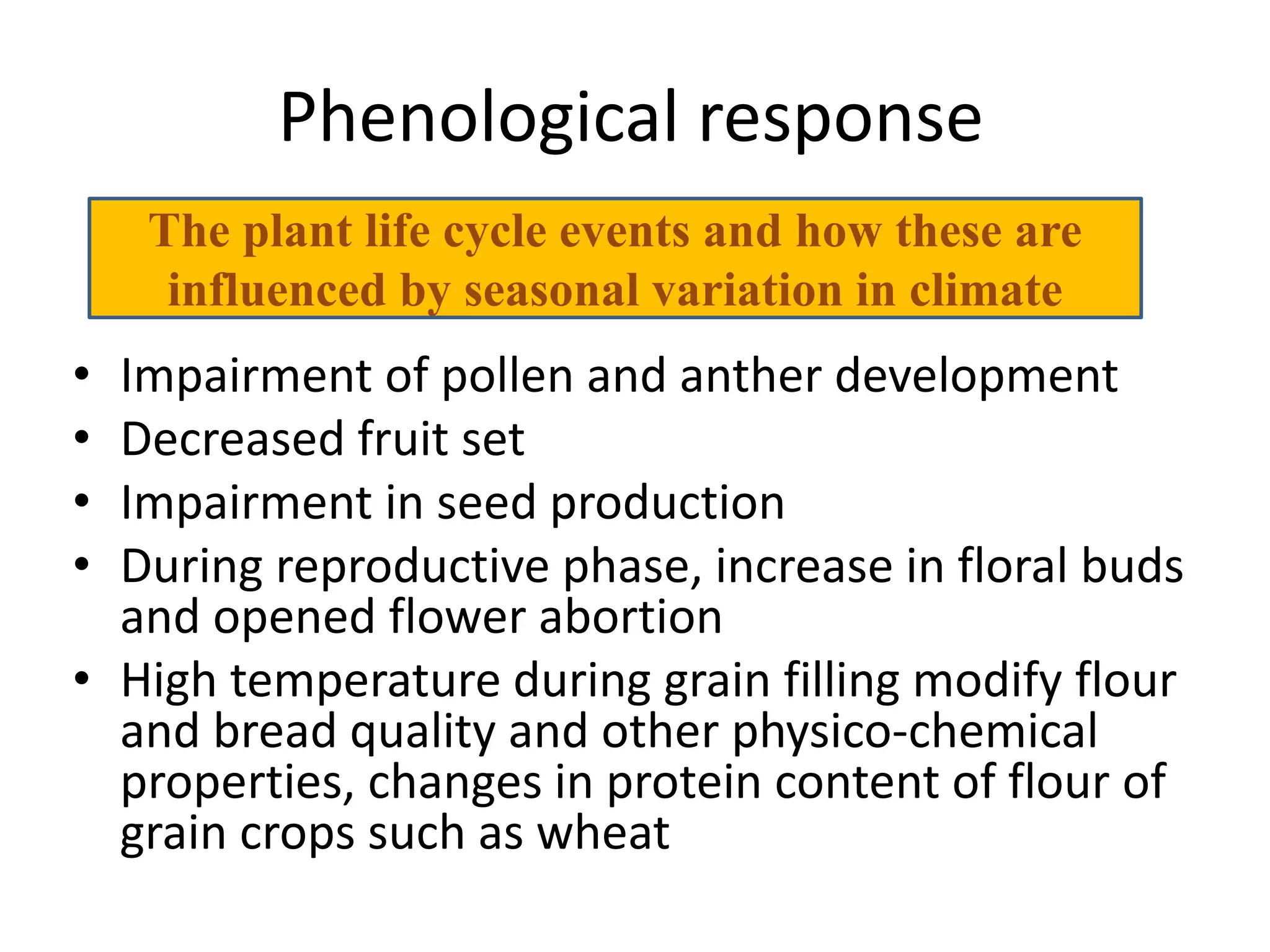 Mechanism of heat stress response in plants | PPTX