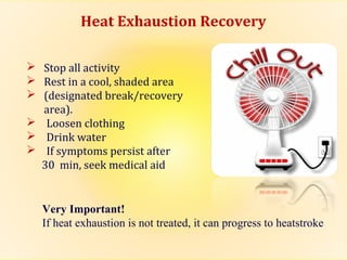Heat Reduction Program Heat stress program (management's role) | PPT