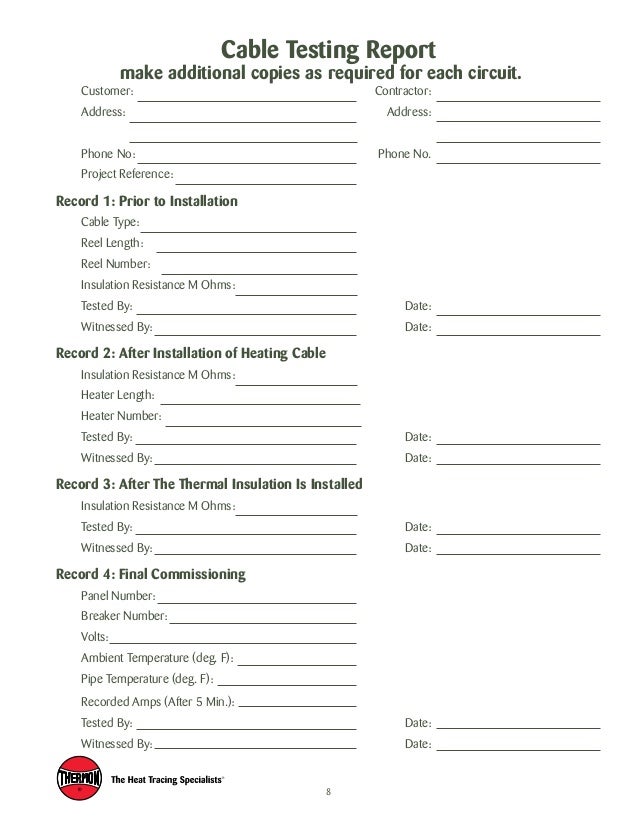 Heat tracing installation by Thermon