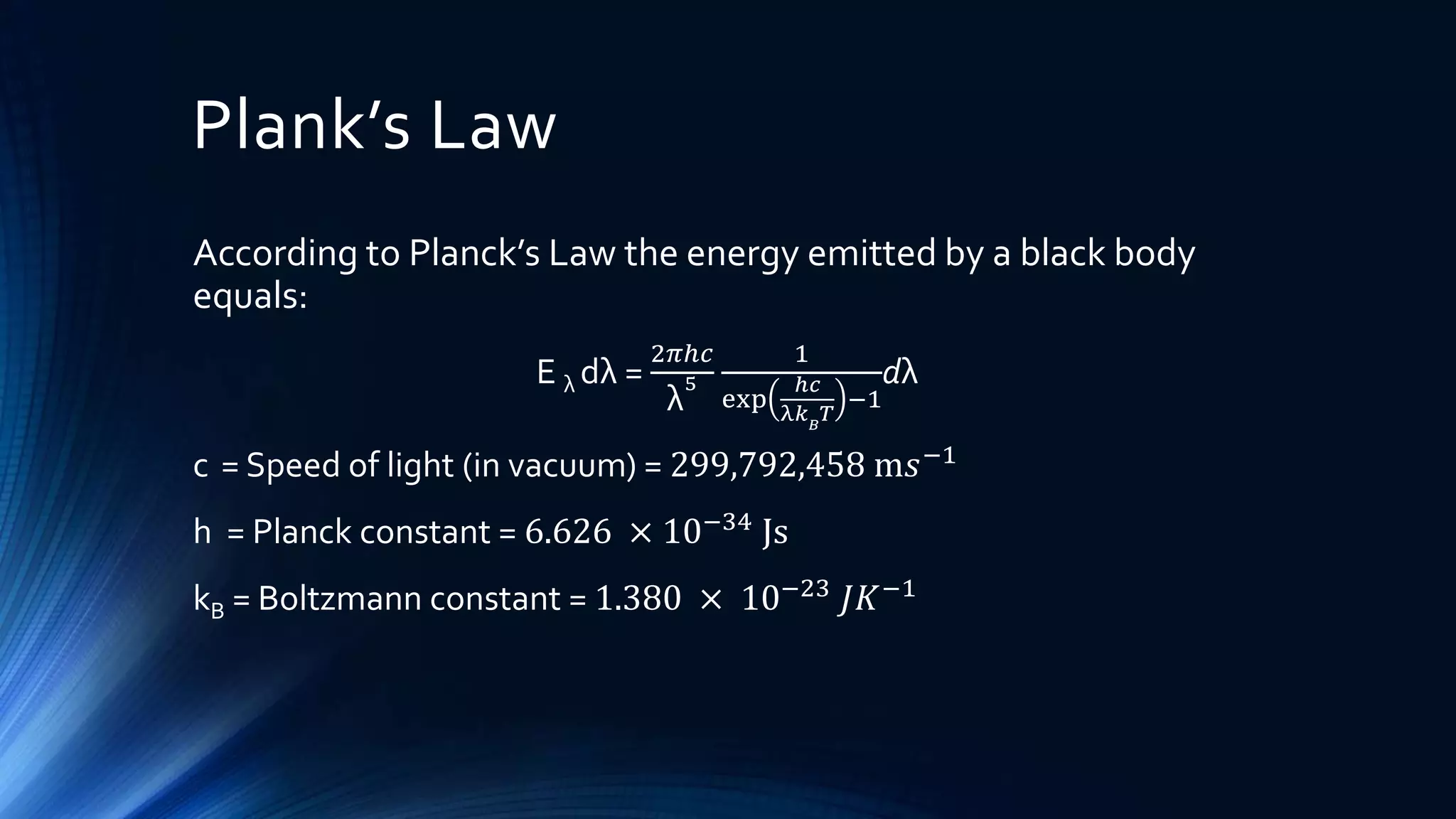 Hc Constant Physics - Heat transfer, Radiation | PPTX