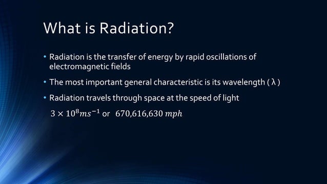 Physics - Heat transfer, Radiation | PPT