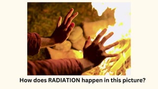 How does RADIATION happen in this picture?
 