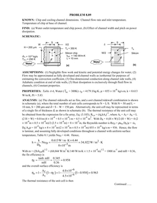 Heat transfer 5th ed incropera solution manual