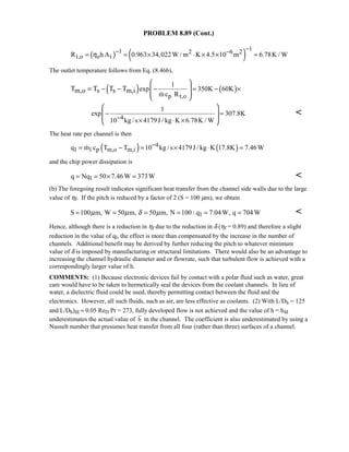 Heat transfer 5th ed incropera solution manual