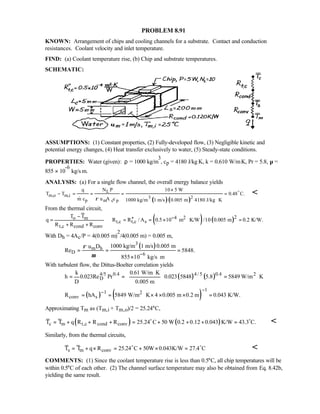 Heat transfer 5th ed incropera solution manual