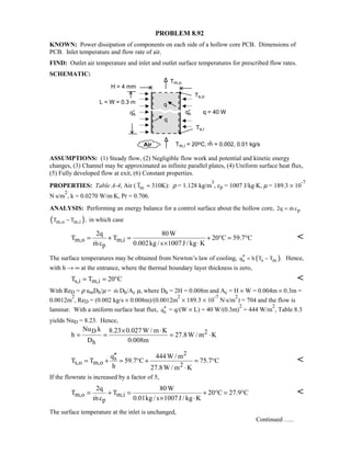 Heat transfer 5th ed incropera solution manual