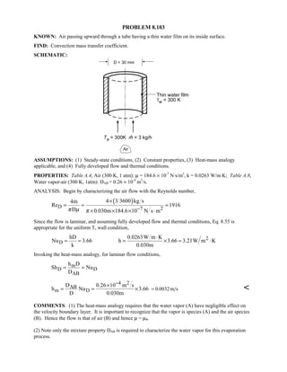 Heat transfer 5th ed incropera solution manual