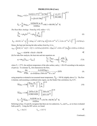 Heat transfer 5th ed incropera solution manual