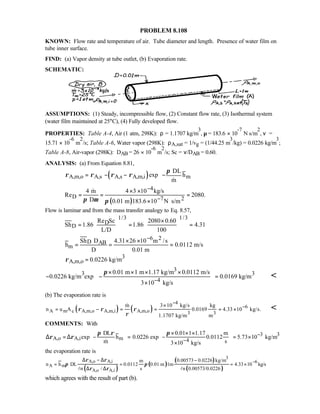 Heat transfer 5th ed incropera solution manual