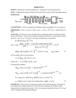 Heat transfer 5th ed incropera solution manual