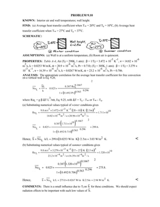 Heat transfer 5th ed incropera solution manual