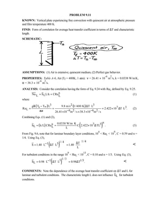 Heat transfer 5th ed incropera solution manual