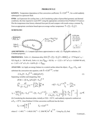 Heat transfer 5th ed incropera solution manual
