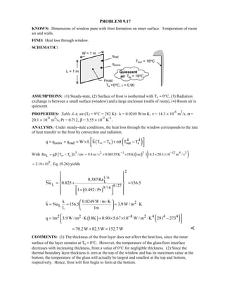 Heat transfer 5th ed incropera solution manual