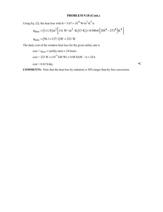Heat transfer 5th ed incropera solution manual