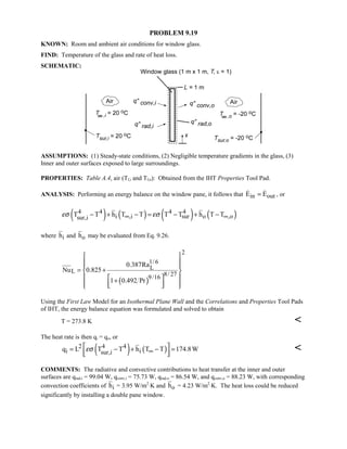 Heat transfer 5th ed incropera solution manual