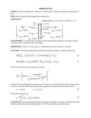 Heat transfer 5th ed incropera solution manual