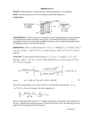 Heat transfer 5th ed incropera solution manual