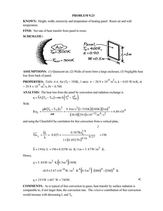 Heat transfer 5th ed incropera solution manual