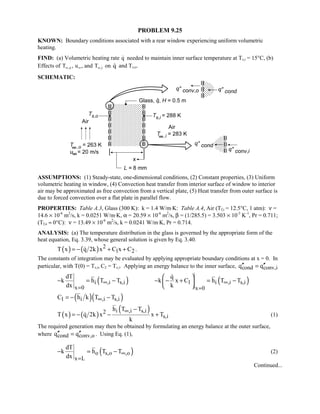 Heat transfer 5th ed incropera solution manual